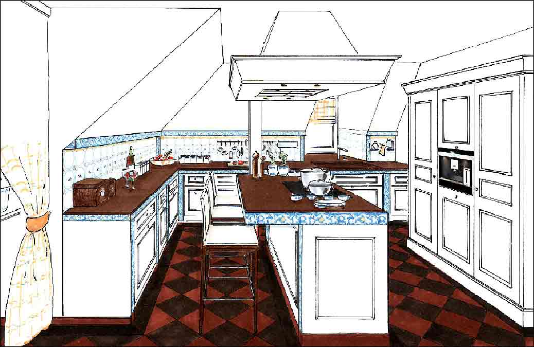 Küche-Planung-Entwurf-Innenarchitektur