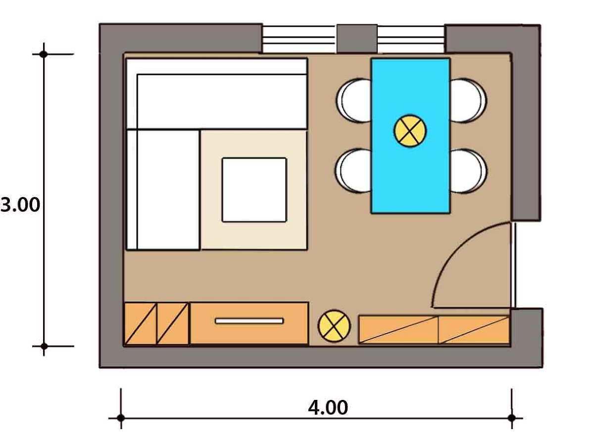 im Wohnzimmer Zuhause arbeiten